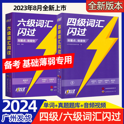 2024版四级词汇闪过六级词汇闪过