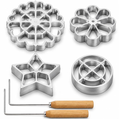 厂家烘焙工具跨境铝合金油炸模具厨房工具Rosette Maker Gift Set
