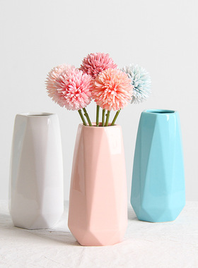 小号陶瓷花瓶北欧家居软装饰品摆件ins简约现代插花花器051ins风