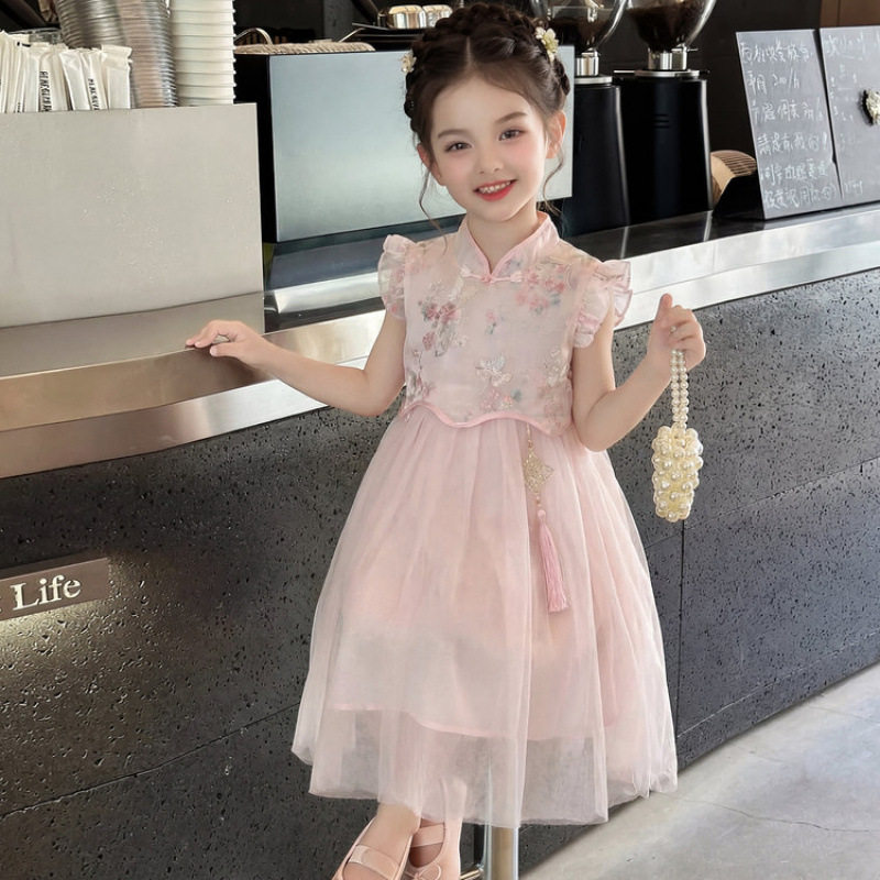 女童连衣裙夏季2026新款洋气儿童国风仙女汉服女孩夏装超好看裙子