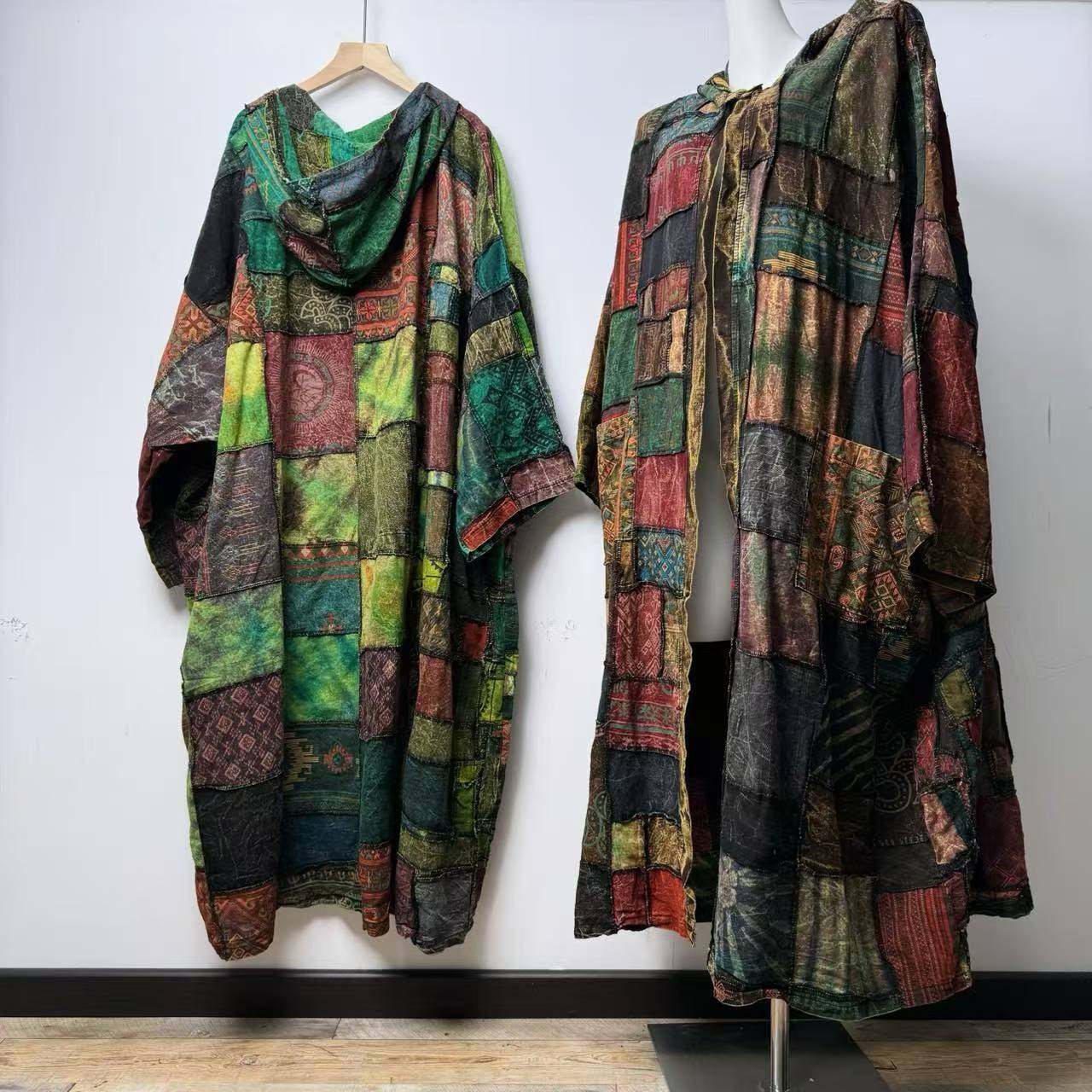 泰国嬉皮流浪背带裤复古印花女宽松拼布阔腿裤夏季中长款大码胖mm,女装/女士精品,连衣裙,淘宝优惠券,粉丝福利购,淘宝优惠卷