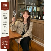 Fayeye Homemade Manhattan Hotel Powder Gold мелодии грубые цветы, темперамент, ароматное пальто женское зимнее верхнее топ