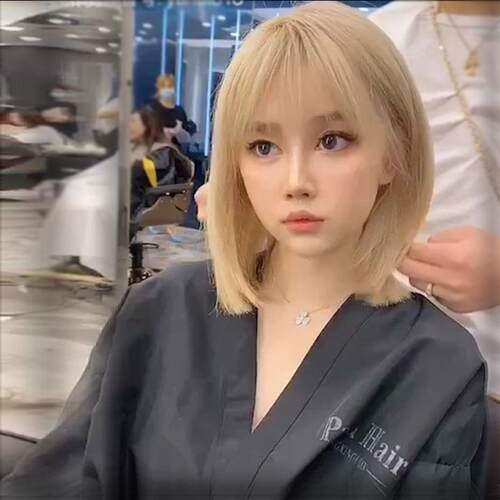 美发客袍美容院客服烫染定制LOGO