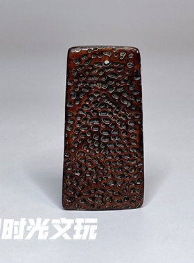 天然藏区六朝甲富甲天下吊坠手把件文玩无事牌文玩收藏护身饰品