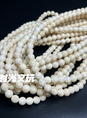 正品真骨雕牦牛骨驼骨项链108佛珠男女款佛珠手持脖挂仿牙项链