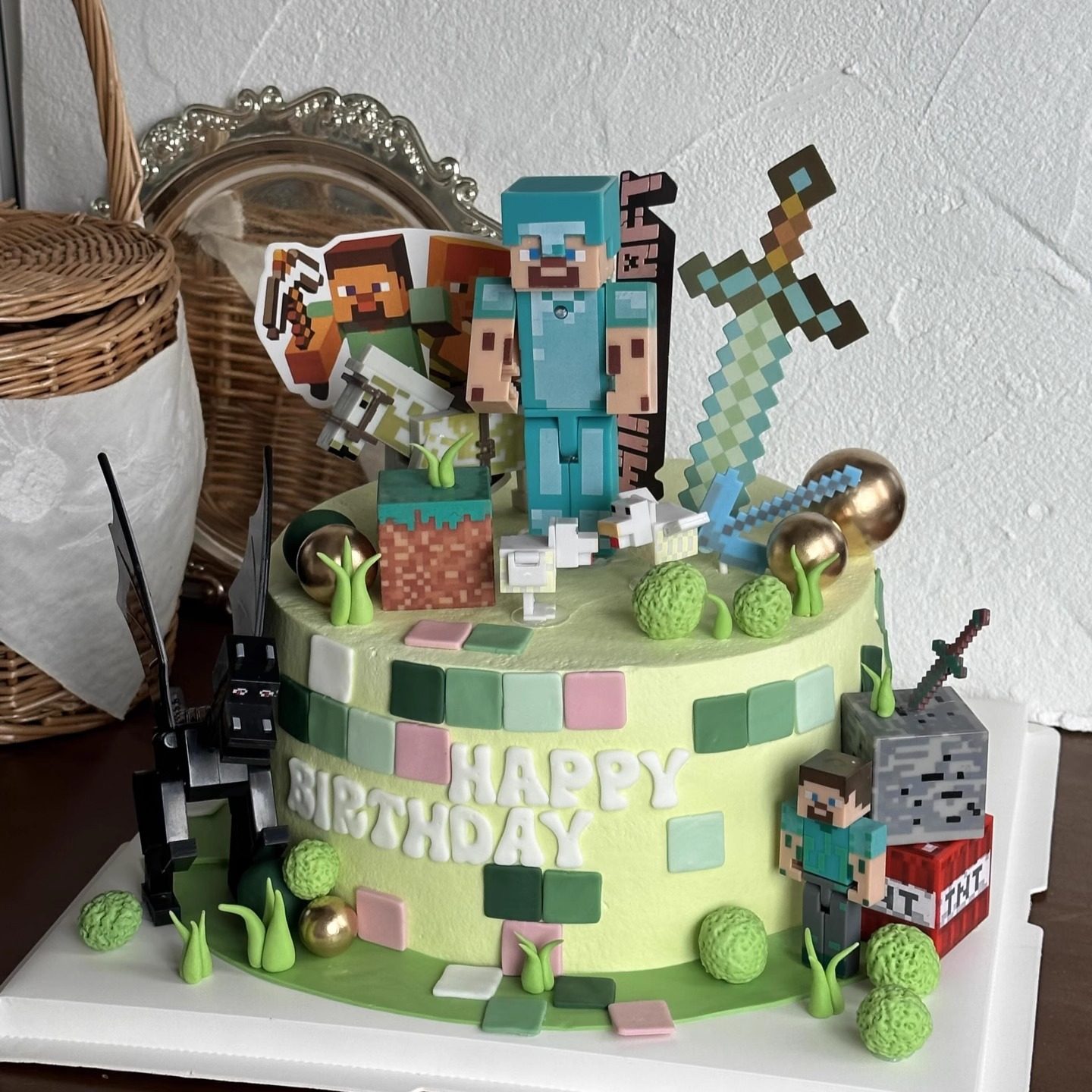 我的世界蛋糕装饰积木人偶史蒂夫摆件儿童男孩生日烘焙装扮插件,节庆用品/礼品,蛋糕/烘焙装饰用品,淘宝优惠券,粉丝福利购,淘宝优惠卷