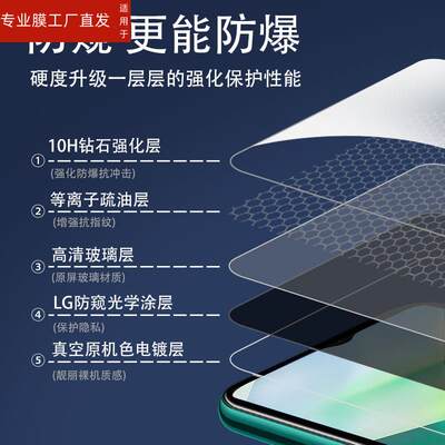 适用vivot2x防窥钢化膜v2188a手机viv0t2x防偷窥vivo防盗视vⅰvot