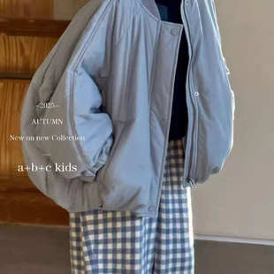 女童棉服2025新款冬季儿童洋气时髦棉衣中大童休闲百搭保暖外套潮
