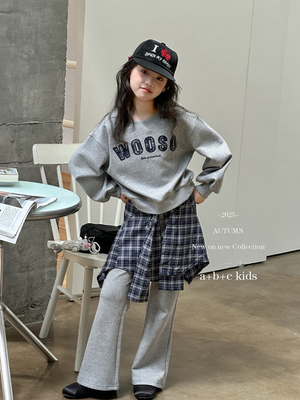 女童套装2025新款秋季儿童洋气时髦卫衣中大童休闲运动裤两件套潮