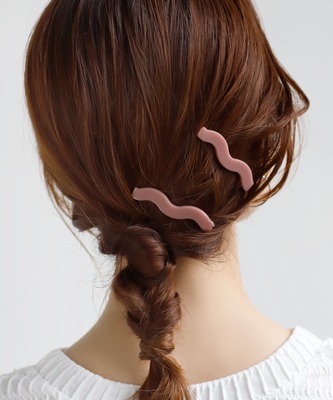 现日本ANEMONE边夹日系波浪纯色