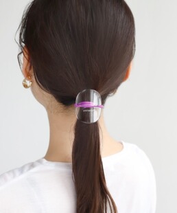 包拼邮 日本代购 ANEMONE日系简约透明马尾发绳头绳皮筋3件套发饰