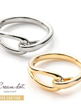 拼邮日系不对称交叉光面15号戒指