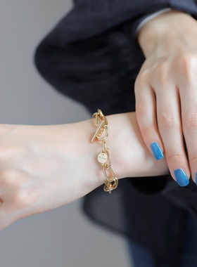 ANEMONE金属日系双层链条手链