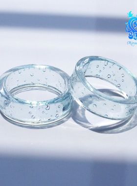 拼邮日本手工雨滴树脂戒指