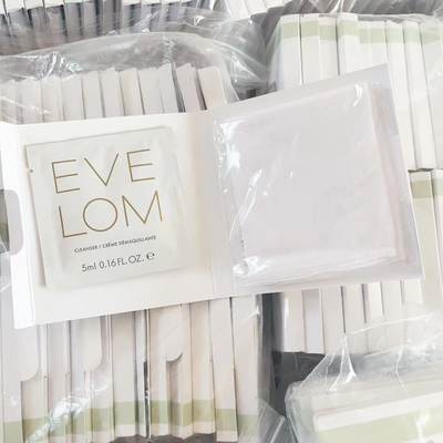 eve lom伊芙珑经典洁颜霜5ml小样片剂卸妆膏每片都带洗脸巾