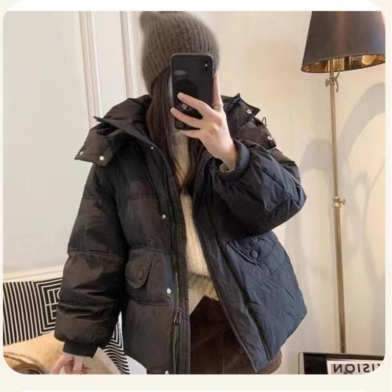 2025年新款小个子白鸭绒羽绒服女士修身加厚短款面包服冬季外套,女装/女士精品,羽绒服,淘宝优惠券,粉丝福利购,淘宝优惠卷