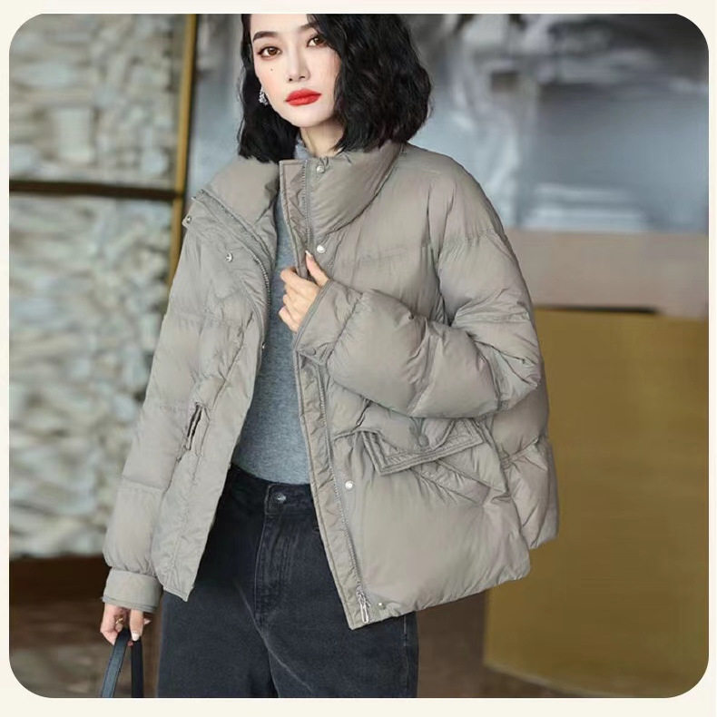 2025年冬季新款立领百搭短款羽绒服女轻薄时尚女款宽松小个子外套,女装/女士精品,羽绒服,淘宝优惠券,粉丝福利购,淘宝优惠卷
