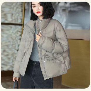 女款 2025年冬季 羽绒服女轻薄时尚 立领百搭短款 宽松小个子外套 新款