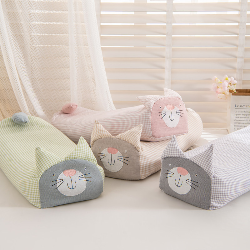 A类有氧棉纯棉双层纱柔软透气小猫荞麦枕可爱卡通枕头枕芯,床上用品,功能枕/保健枕/养生枕,淘宝优惠券,粉丝福利购,淘宝优惠卷