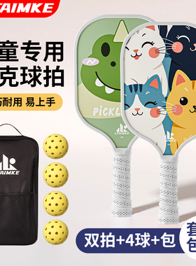 LTAIMKE儿童匹克球板拍全套初学者pickleball专业皮克球拍运动拍