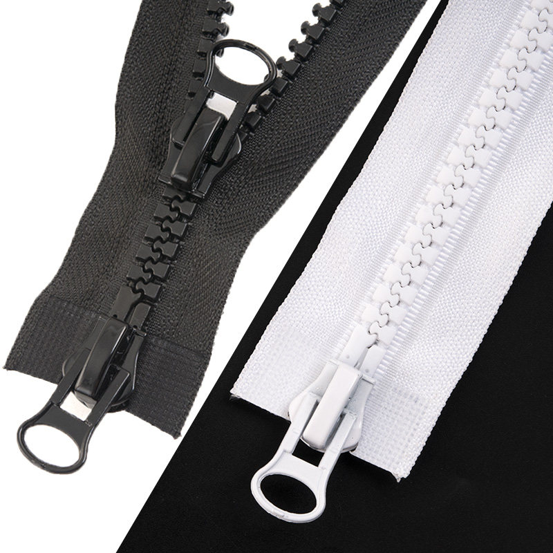 8号粗齿衣服拉链两个拉头可拆分加长大拉锁秋冬季外套辅料配件