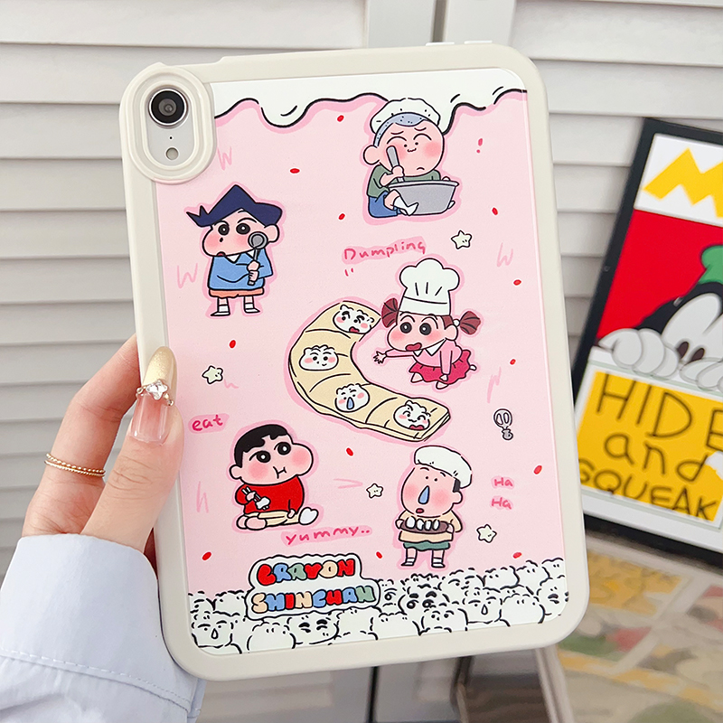 2025新款蜡笔小新适用ipad11保护套第10/9/8代相框彩绘air6软壳mini7全包A1822第五六代平板9.7寸防摔air4/2
