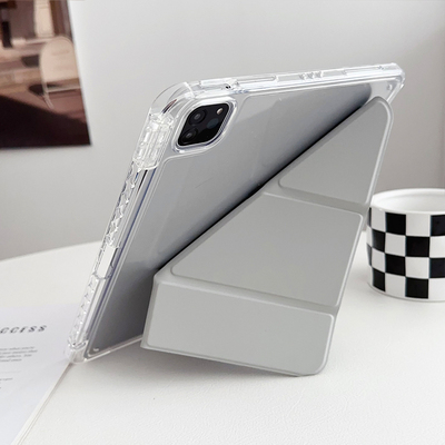 横竖支撑Y折透明亚克力平板壳