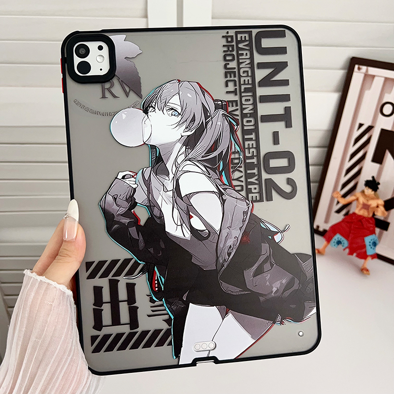 个性动漫彩绘磨砂air6硬壳苹果ipad10平板第9代保护套亚克力轻薄简约第十代保护壳pro11后壳air2适用11寸外壳