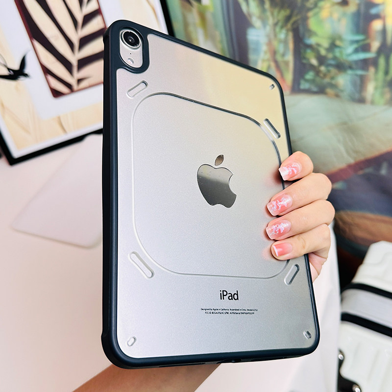 2025新款ipad11/10保护套大孔镂空air6/5/4亚克力苹果pro11全包硬壳mini7平板套第十代透明轻薄防摔A2377适用