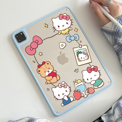KT彩绘iPad11平板保护壳air7654透明pro11适用mini6防护壳9代十防摔2017/2018硬壳苹果11代a16卡通5/6代9.7寸