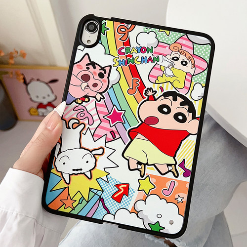 卡通彩绘硬底软边保护套