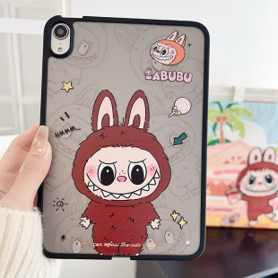 拉布布彩绘ipad10保护套可爱air6/5全包4防摔mini7平板第987代10.2寸硬壳Pro11亚克力A1822轻便9.7寸五六适用