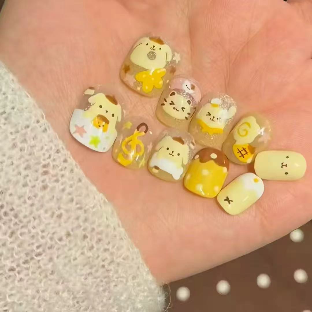 奶黄布丁穿戴甲三丽鸥主题元气