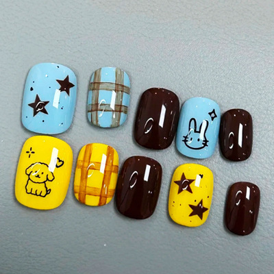 黄蓝跳色小狗兔子穿戴甲