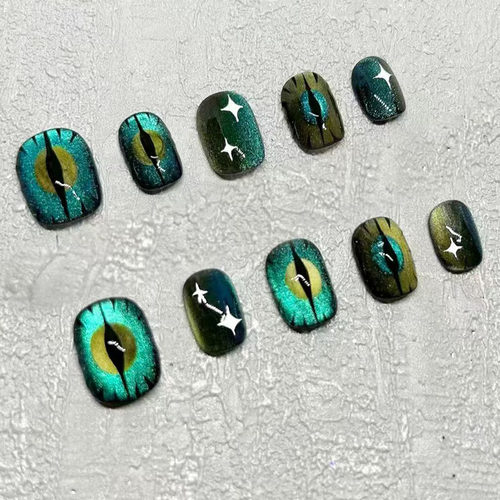 碧空之眼猫眼穿戴甲小众设计