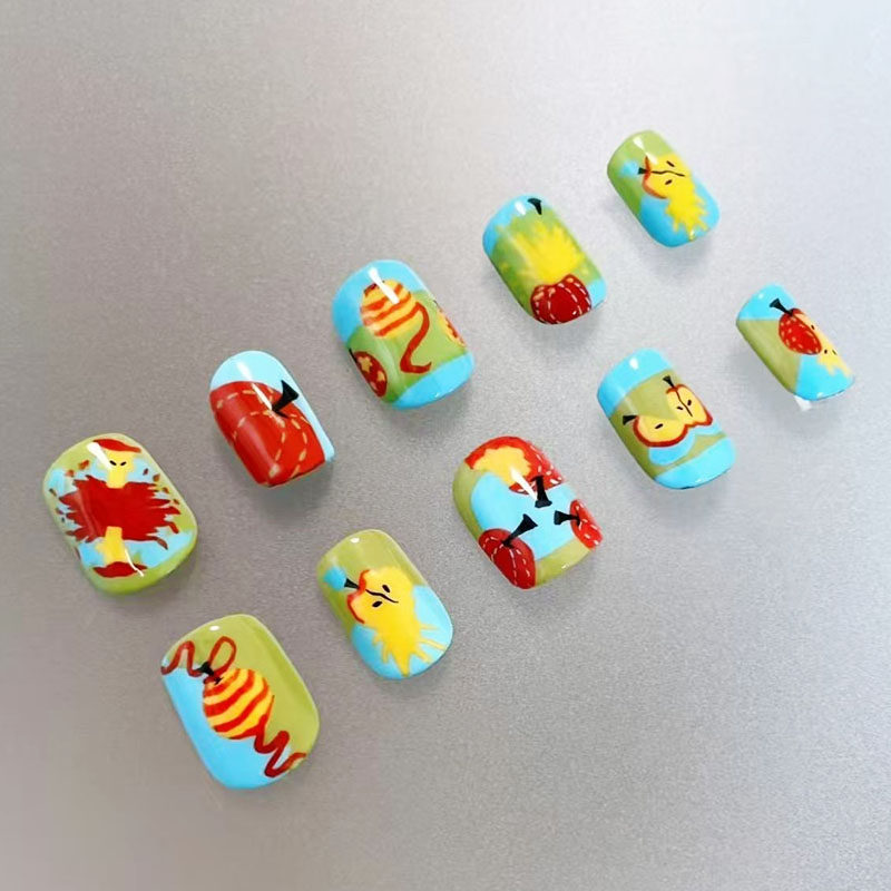 百变苹果穿戴甲可爱卡通多巴胺时尚高级感显白新短款豆豆美甲贴片,彩妆/香水/美妆工具,穿戴甲/甲片,淘宝优惠券,粉丝福利购,淘宝优惠卷