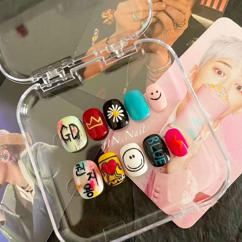 GD应援穿戴甲多巴胺小众设计韩版潮流新短权志龙同款豆豆美甲贴片,彩妆/香水/美妆工具,穿戴甲/甲片,淘宝优惠券,粉丝福利购,淘宝优惠卷