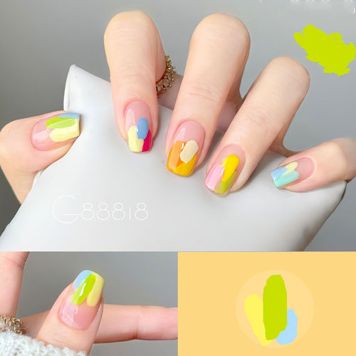 多巴胺涂鸦色块穿戴甲