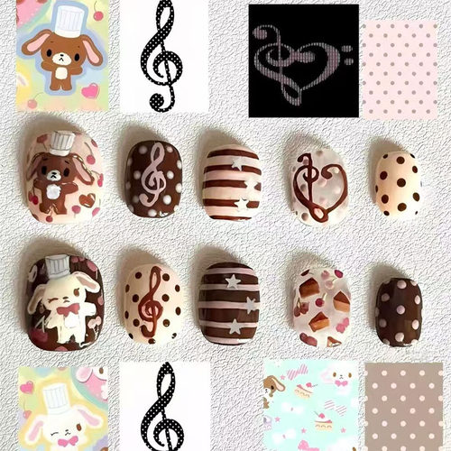 厨师小熊穿戴甲可爱卡通