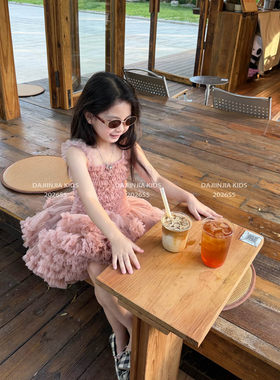 女童高定飞天炸tutu蓬蓬礼服裙