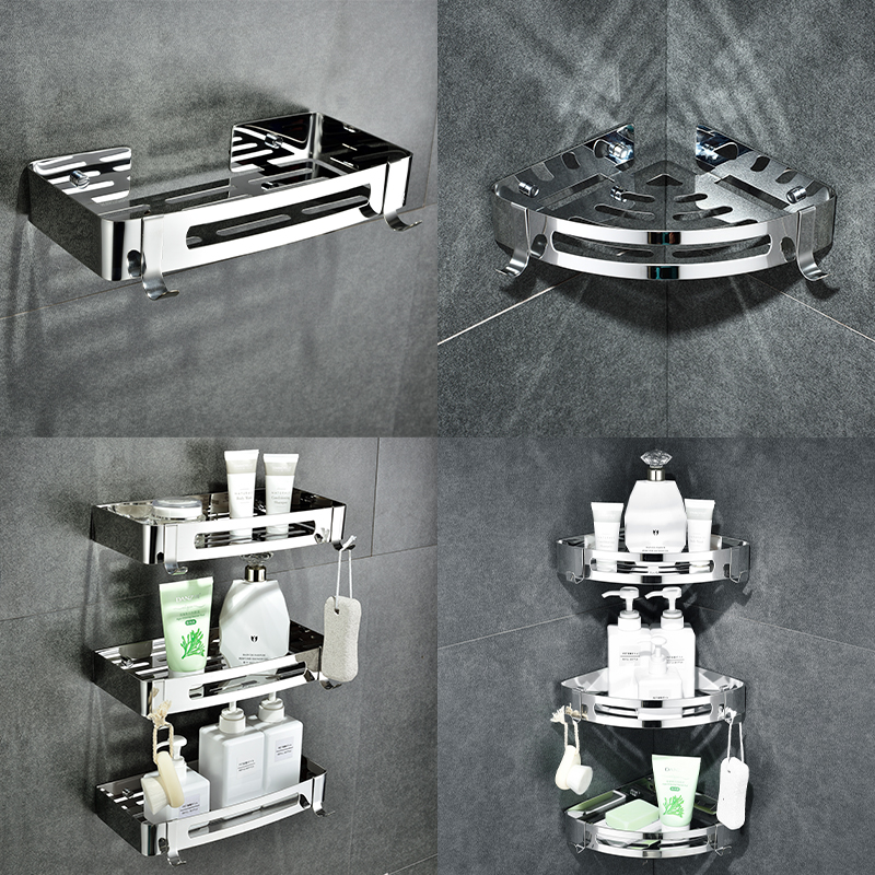 免打孔卫生间304不锈钢三角架