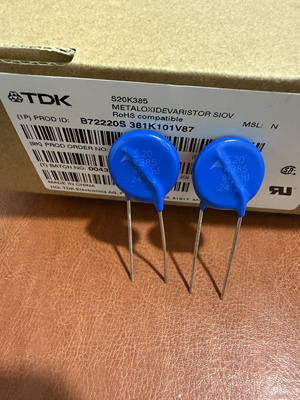 S20K385 西门子EPCOS压敏电子S20K385 B72220S381K101