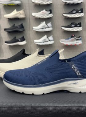Skechers斯凯奇男士GO WALK 6健步鞋舒适耐磨一脚蹬运动鞋216278