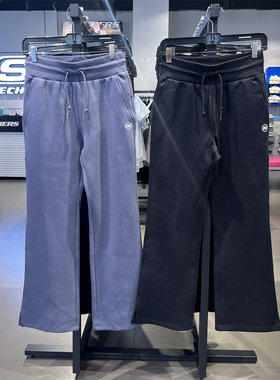 Skechers斯凯奇女款秋季舒适亲肤休闲运动裤针织长裤P324W015