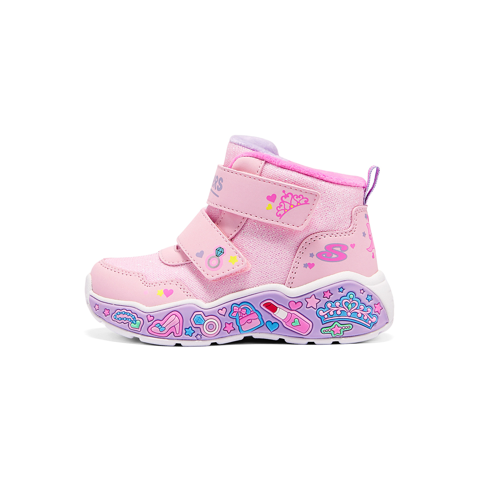 Skechers斯凯奇小童款秋冬保暖童趣可爱加绒407319N雪地靴303163N