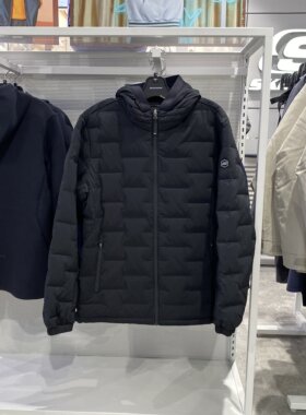 Skechers斯凯奇男士冬轻盈梭织保暖连帽无惧寒冷羽绒外套P424M012