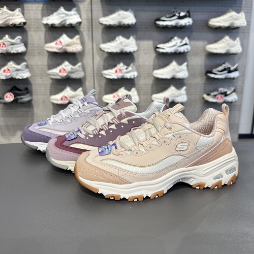 Skecher斯凯奇春秋女款休闲百搭舒适轻便透气厚底增高老爹鞋13143