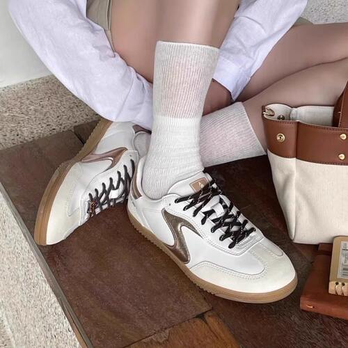 Skechers斯凯奇暮光芭蕾德训鞋女子舒适柔软平底休闲板鞋185236