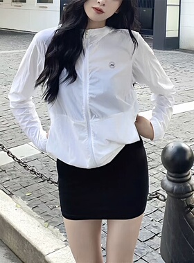 Skechers斯凯奇夏季男女御光防晒衣梭织凉感舒爽透气外套P224W037