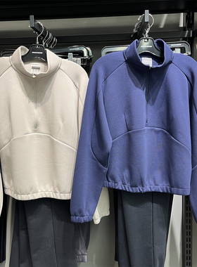 Skechers斯凯奇女士秋季新款舒适简约百搭针织卫衣套头衫P424W187